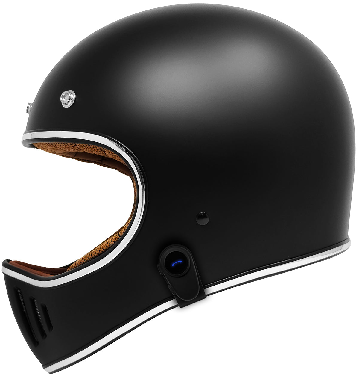 GDM REBEL Retro Motorcycle Helmet with Bluetooth Headset – rideGDM