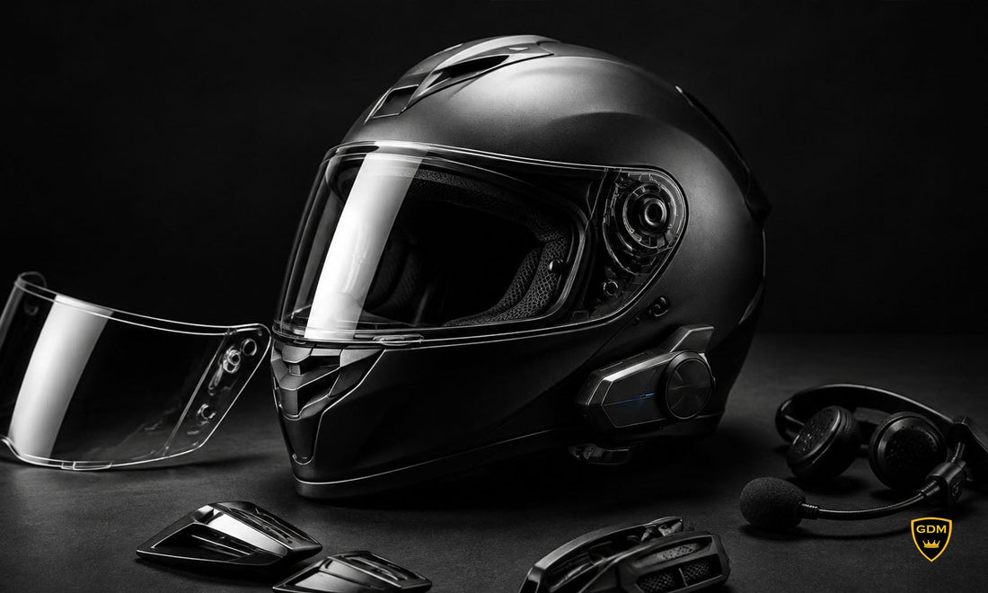 GDM Helmet Accessories Guide: Shields, Vents & Bluetooth Headsets