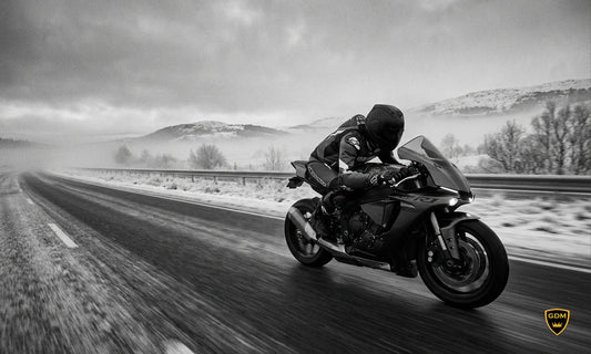 Riding a motorcycle in cold weather