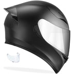 GDM Ghost Full Face Motorcycle Helmet Matte Black