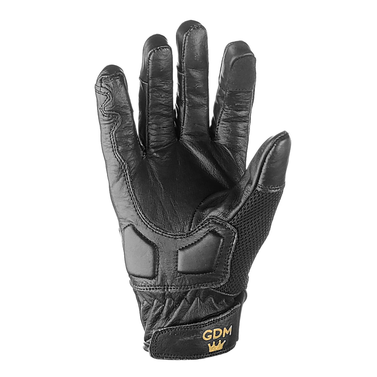 GDM GD7 Leather Armored Motorcycle Gloves — Ventilated, Reinforced, Street & Sport Ready