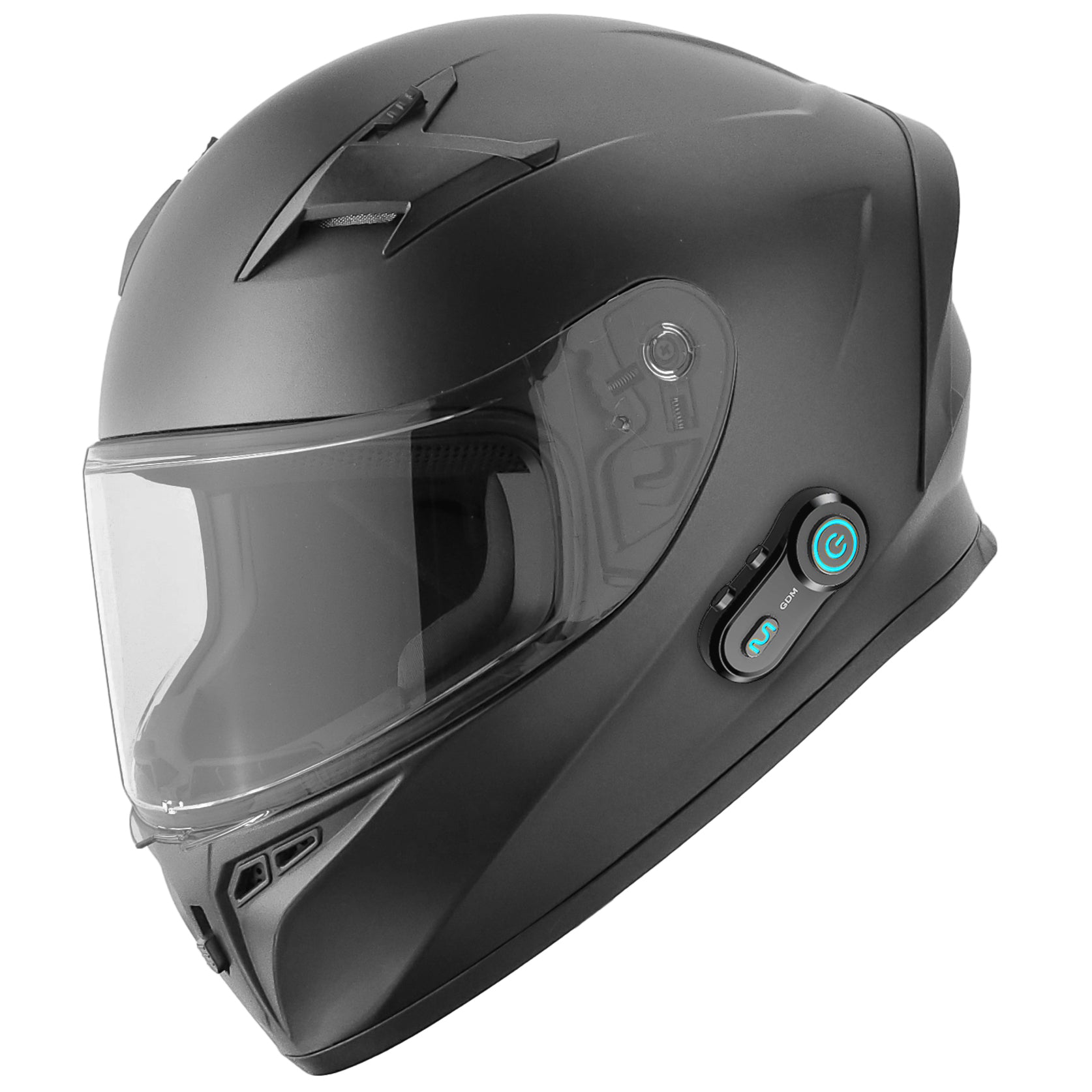 GDM Full Face Motorcycle Helmet with Bluetooth