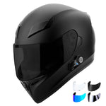 Casco de motocicleta GDM GHOST con Bluetooth y 4 protectores