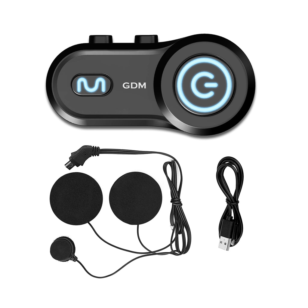 GDM Hypersonic Bluetooth headset with intercom components view