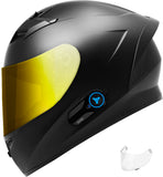 GDM VENOM Motorcycle Helmet with HYPERSONIC Bluetooth Intercom