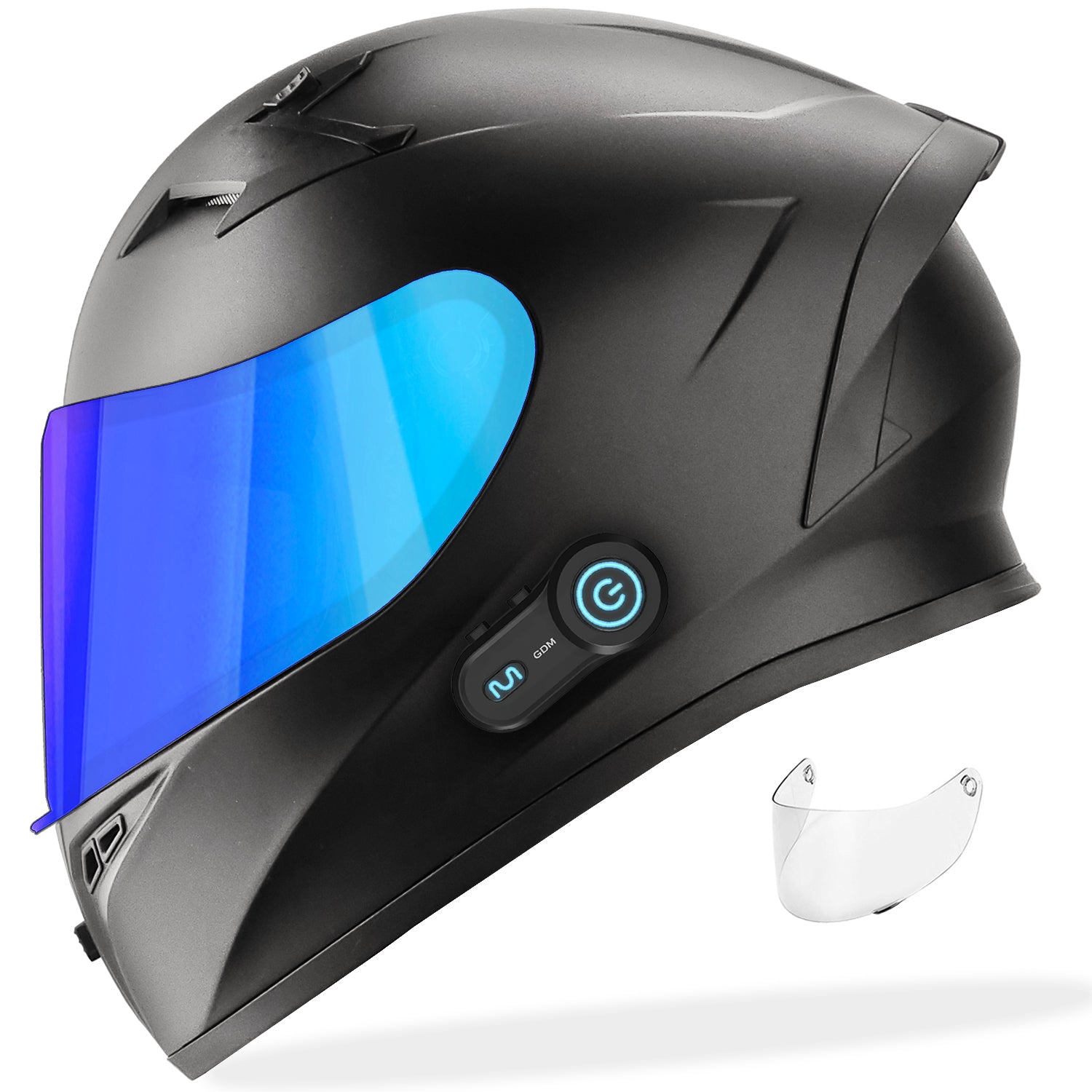 GDM VENOM Motorcycle Helmet with Bluetooth Headset – rideGDM