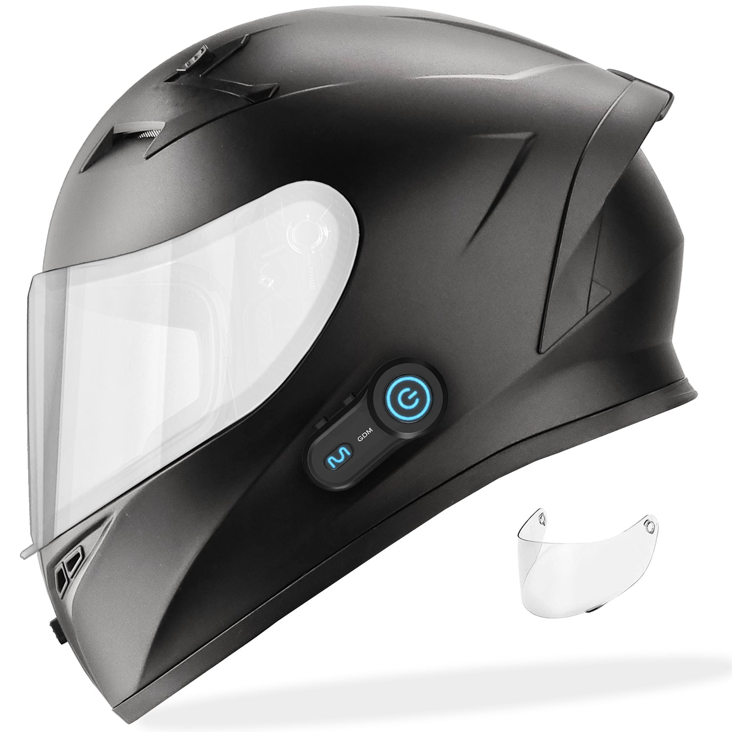 GDM VENOM Motorcycle Helmet with Bluetooth Headset