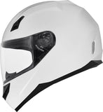 Casco integral para motocicleta GDM DK-140, color blanco brillante