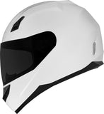 Casco integral para motocicleta GDM DK-140, color blanco brillante