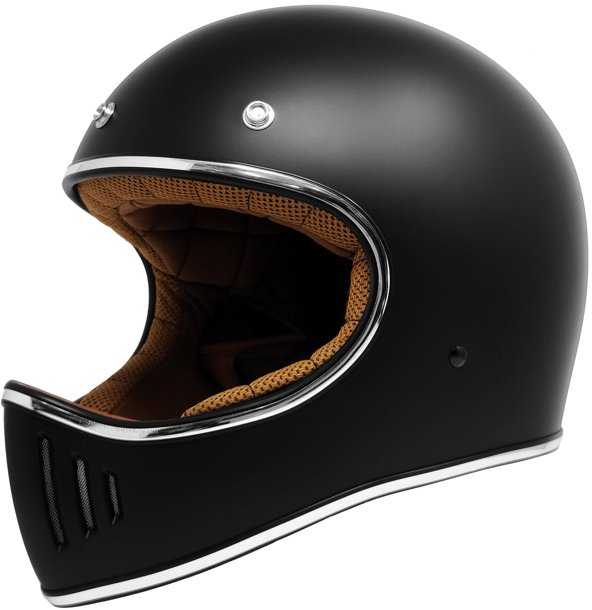 GDM REBEL Vintage retro Full Face Motorcycle Helmet