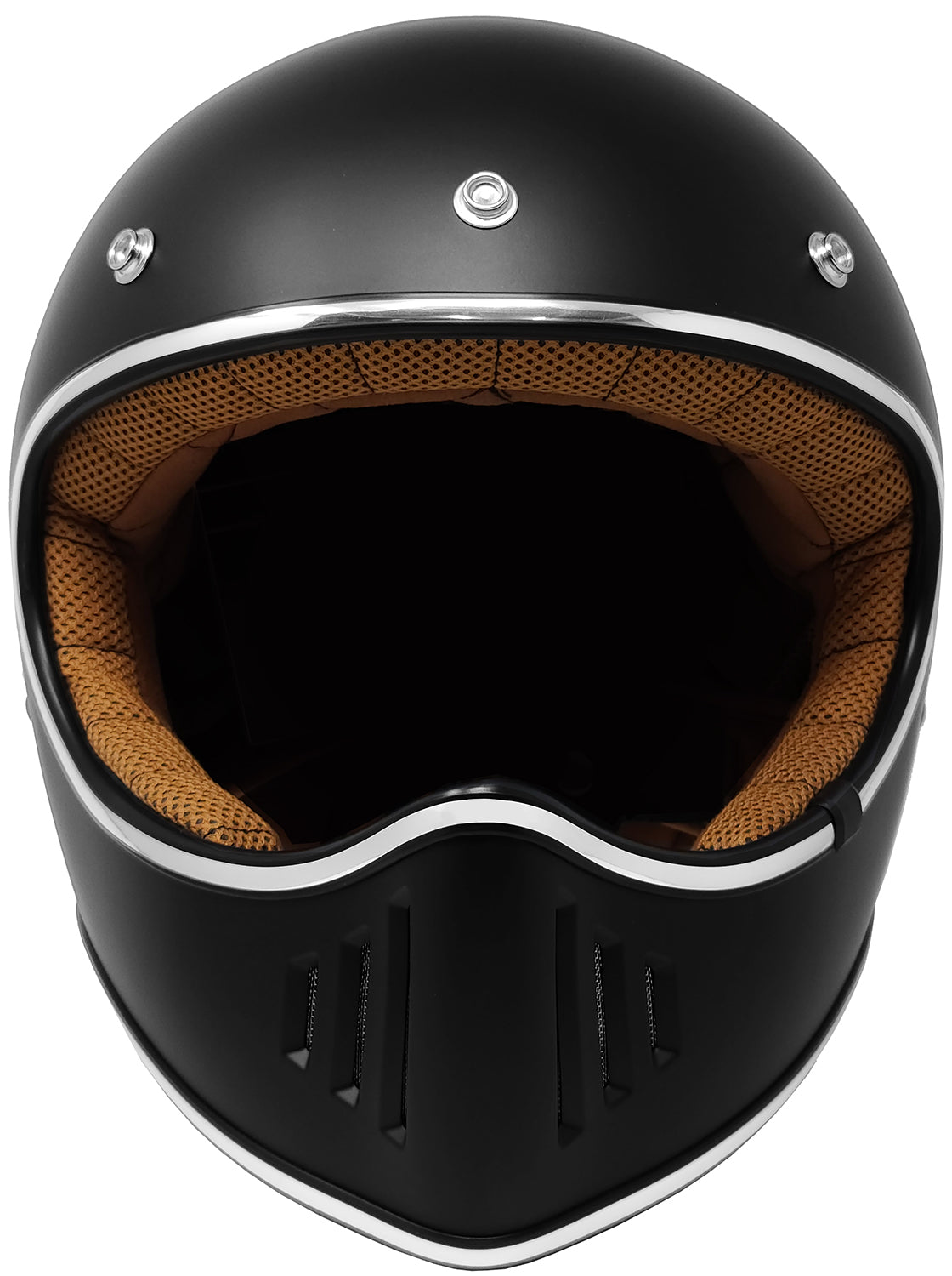 affordable retro vintage full face motorcycle helmet GDM REBEL XX-Large / Matte Black Tautog/Blackfish Instalando a viseira fumê Capture the essence of Head Color:SkipJack