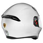 GDM Ghost Full Face Motorcycle Helmet Gloss Pearl White
