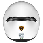 GDM Ghost Full Face Motorcycle Helmet Gloss Pearl White
