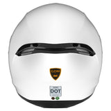GDM Ghost Full Face Motorcycle Helmet Gloss Pearl White