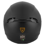 GDM Ghost Full Face Motorcycle Helmet Matte Black