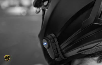 GDM SuperSonic Mini Motorcycle Helmet Bluetooth Headset