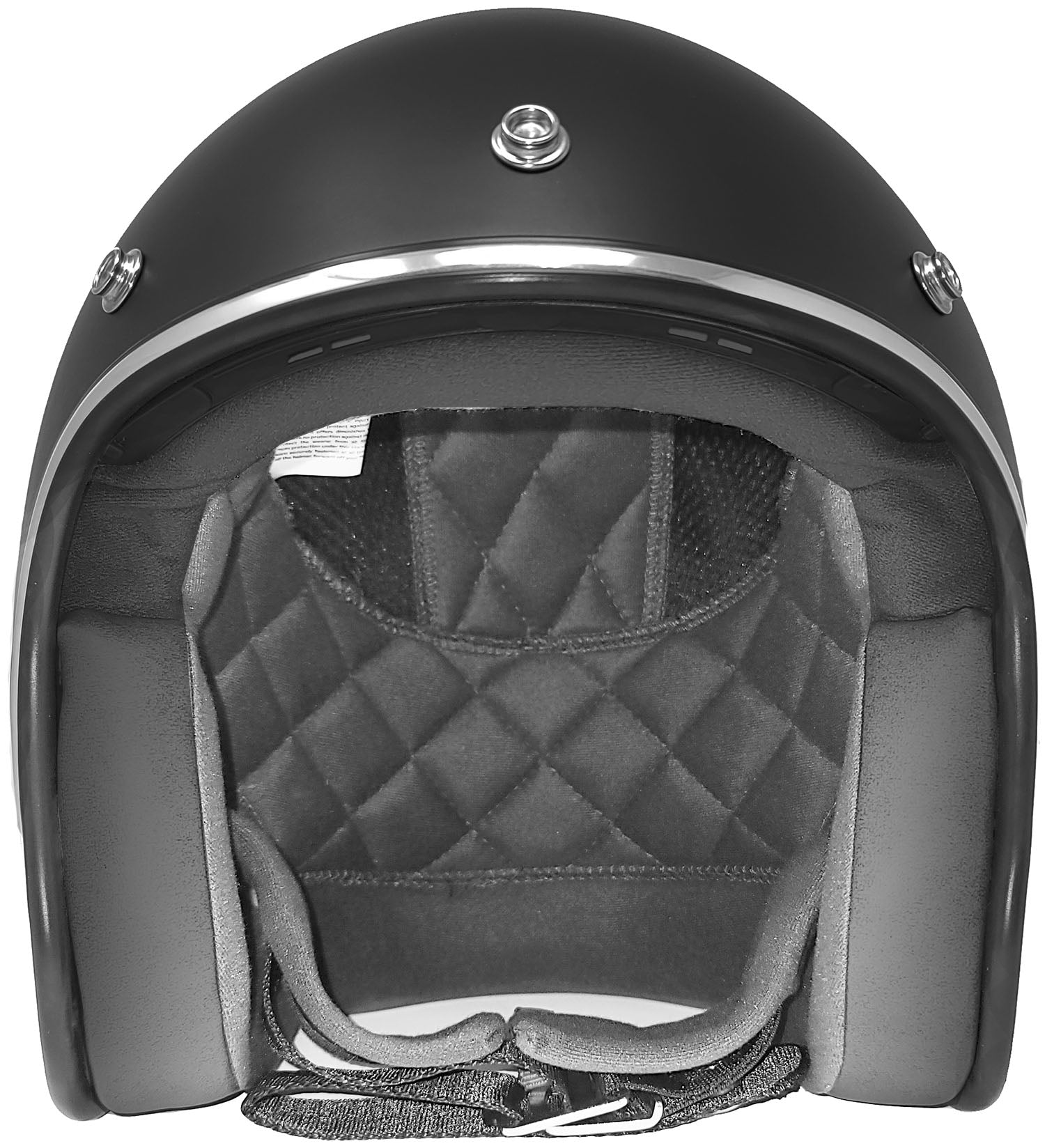 GDM RENEGADE Bluetooth Open Face Motorcycle Helmet 3/4 Vintage Matte Black