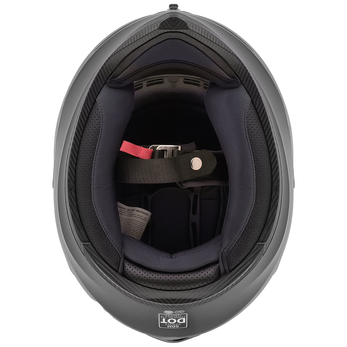 GDM Ghost Full Face Motorcycle Helmet Matte Black