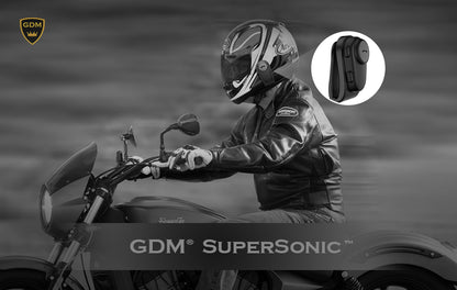 GDM SuperSonic Mini Motorcycle Helmet Bluetooth Headset