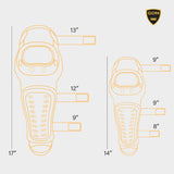 GDM Motorcycle Knee, Shin Protectors & Elbow Guards