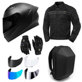 Paquete de equipo de protección para motocicletas GDM (paquete premium)