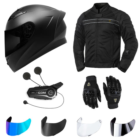 Paquete de equipo de protección para motocicletas GDM (paquete de conexión inicial)
