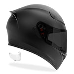 GDM Ghost Full Face Motorcycle Helmet Matte Black