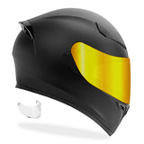 GDM Ghost Full Face Motorcycle Helmet Matte Black
