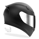 GDM Ghost Full Face Motorcycle Helmet Matte Black