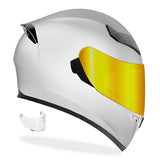 GDM Ghost Full Face Motorcycle Helmet Gloss Pearl White