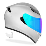 GDM Ghost Full Face Motorcycle Helmet Gloss Pearl White