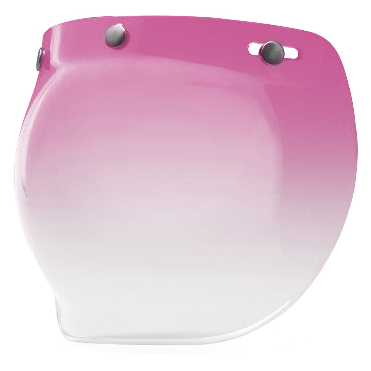 bubble face shield for motorcycle helmet GDM 3-Snap Bubble Shield Gradient Pink