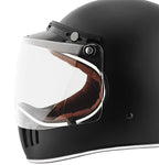 Visera protectora abatible de 3 broches GDM Rebel (transparente)