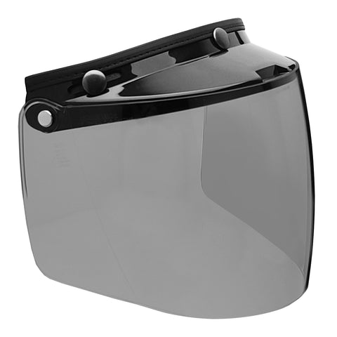 Visera protectora abatible de 3 broches GDM Rebel (humo claro)