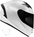 GDM VENOM Full Face Motorcycle Helmet with a black color scheme, featuring a full face shield and a double D-Ring chin strap.