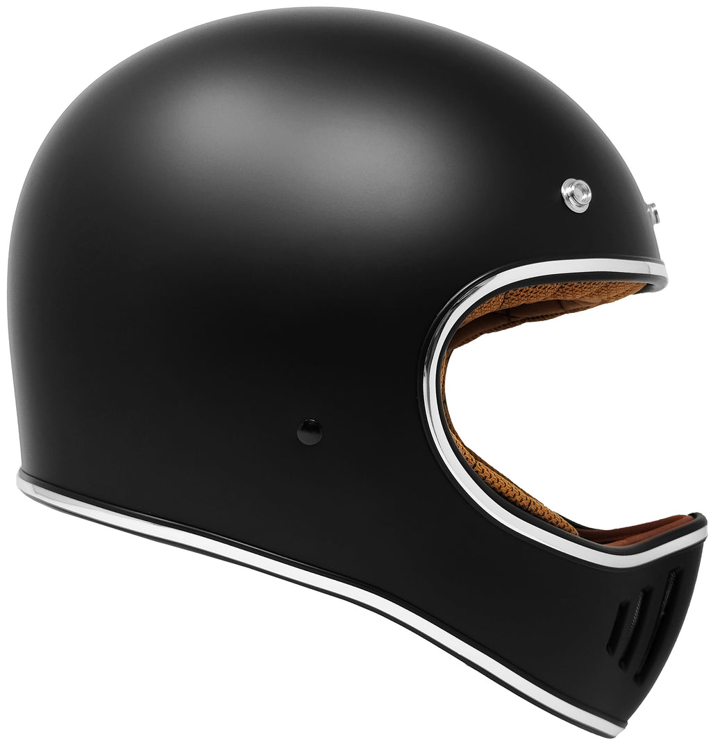 GDM REBEL Vintage Retro Full Face Motorcycle Helmet