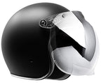 GDM RENEGADE Bluetooth Open Face Motorcycle Helmet 3/4 Vintage Matte Black